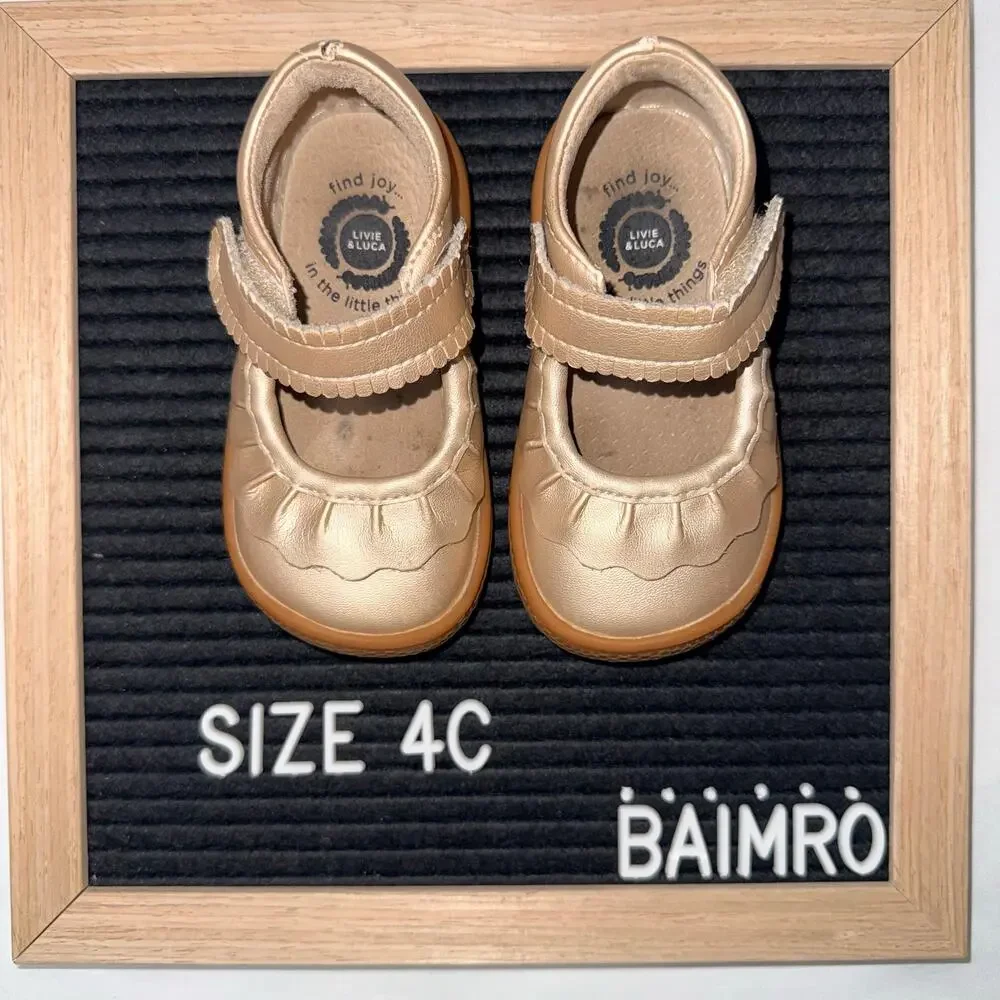 Livie & Luca gold shoes 4C